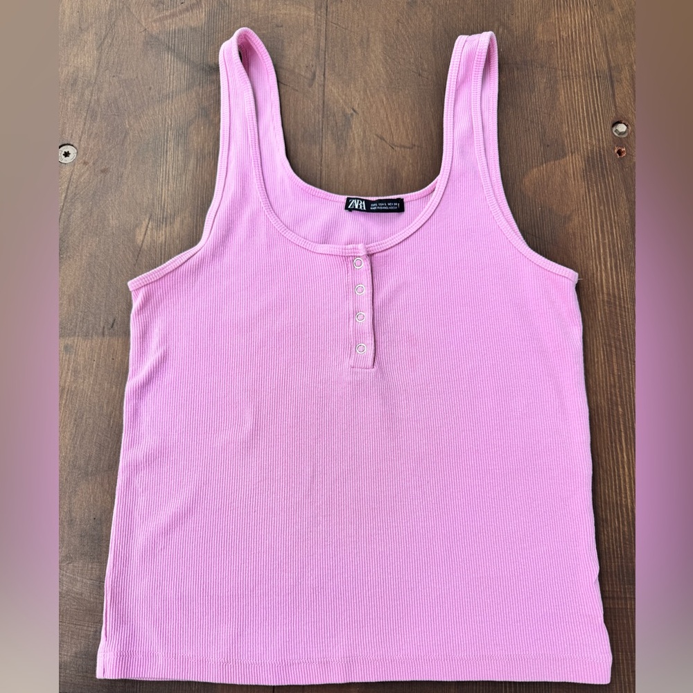 Zara Large Button Ribbed Tank top Bundle - Picture 7 of 8